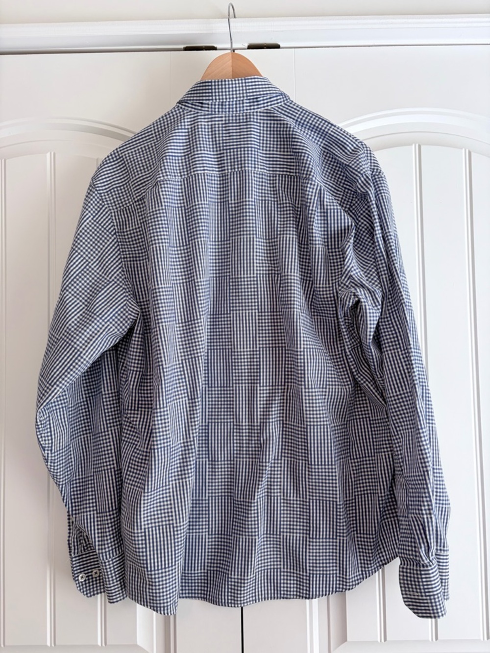 Southern Tide Shirt Men's Size XL Blue White Gingham Trim Fit Button Down - Picture 5 of 8